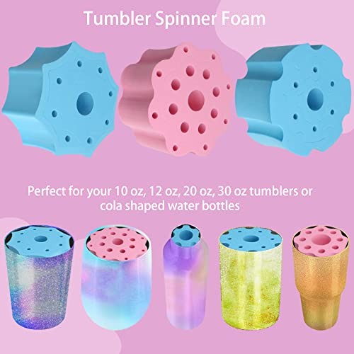 Openfly Cup Turner Foam Set, 6Pcs Detachable Tumbler Turner Inserts for 3/4