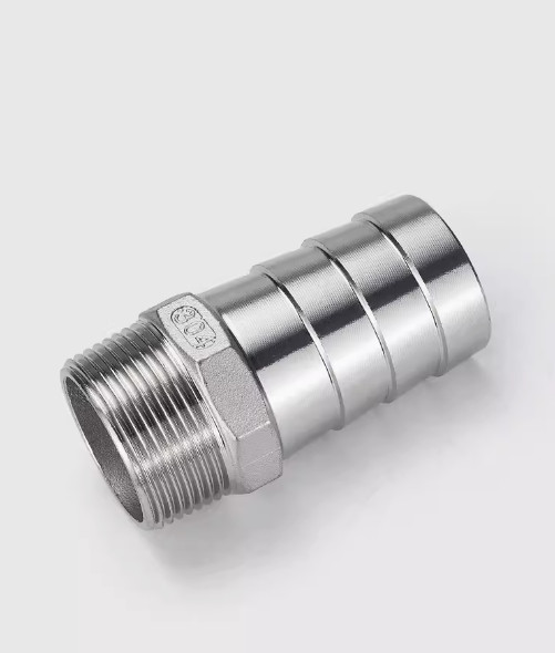 304 Stainless Steel Male Thread Fitting Barb Hose Tail End Connector 1/8″-2″
