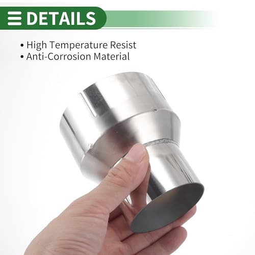 Mandrel Exhaust Bend Elbow Concentric Reducer T304 Stainless 2.5″OD to 3.5″OD