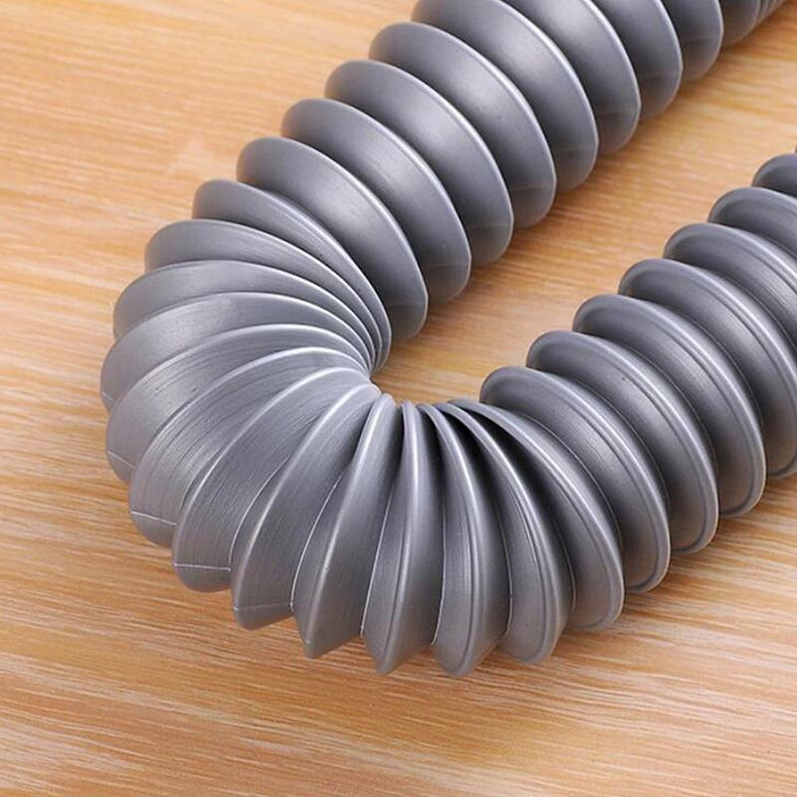 fLeXiBLe 12″ to 18″ Tube Pipe Sink Drain Water S-Trap Drain Hose Bathroom Grey