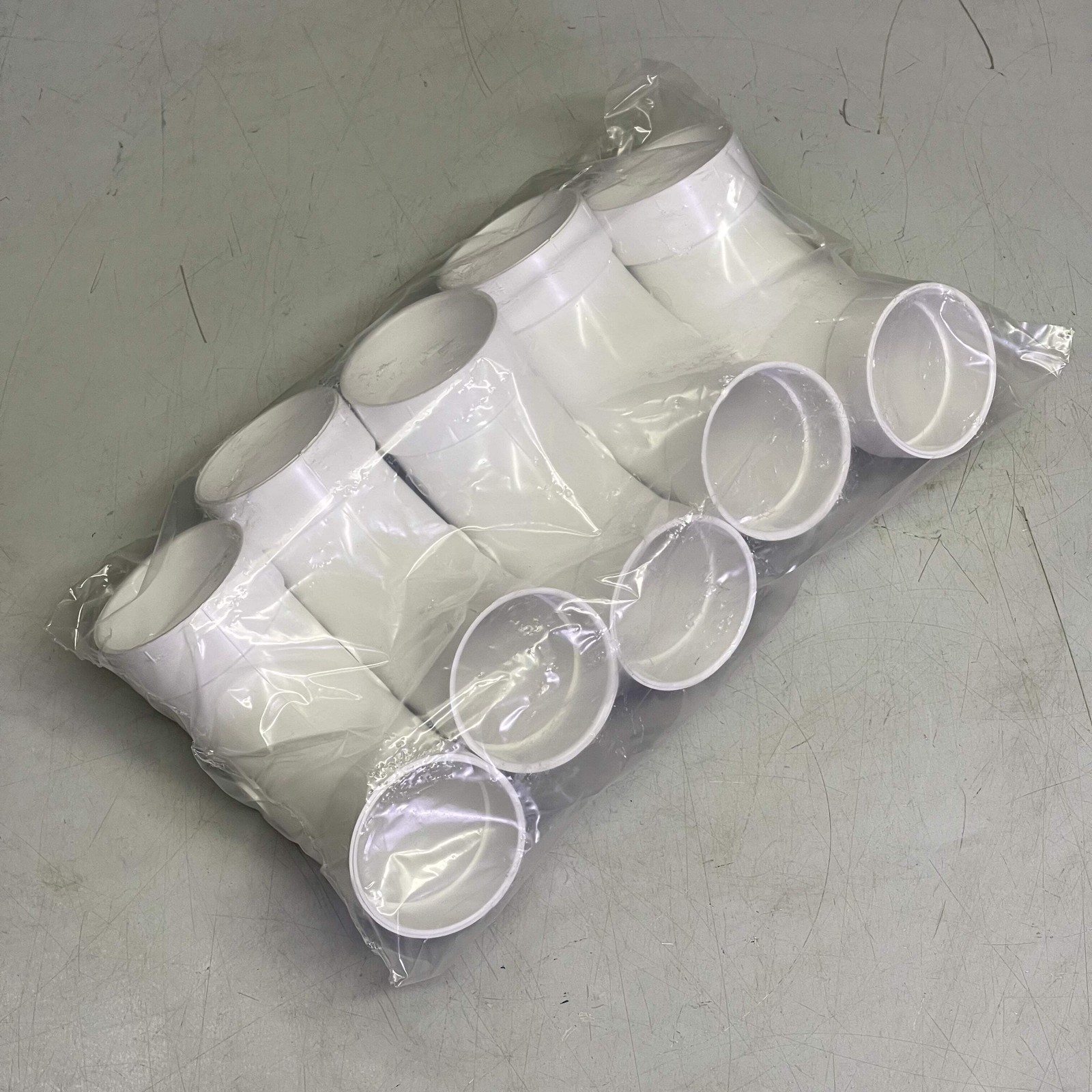 PLASTIFLEX (5 PACK) 90° Sweep Elbow 2” ID White Plastic 030120-005