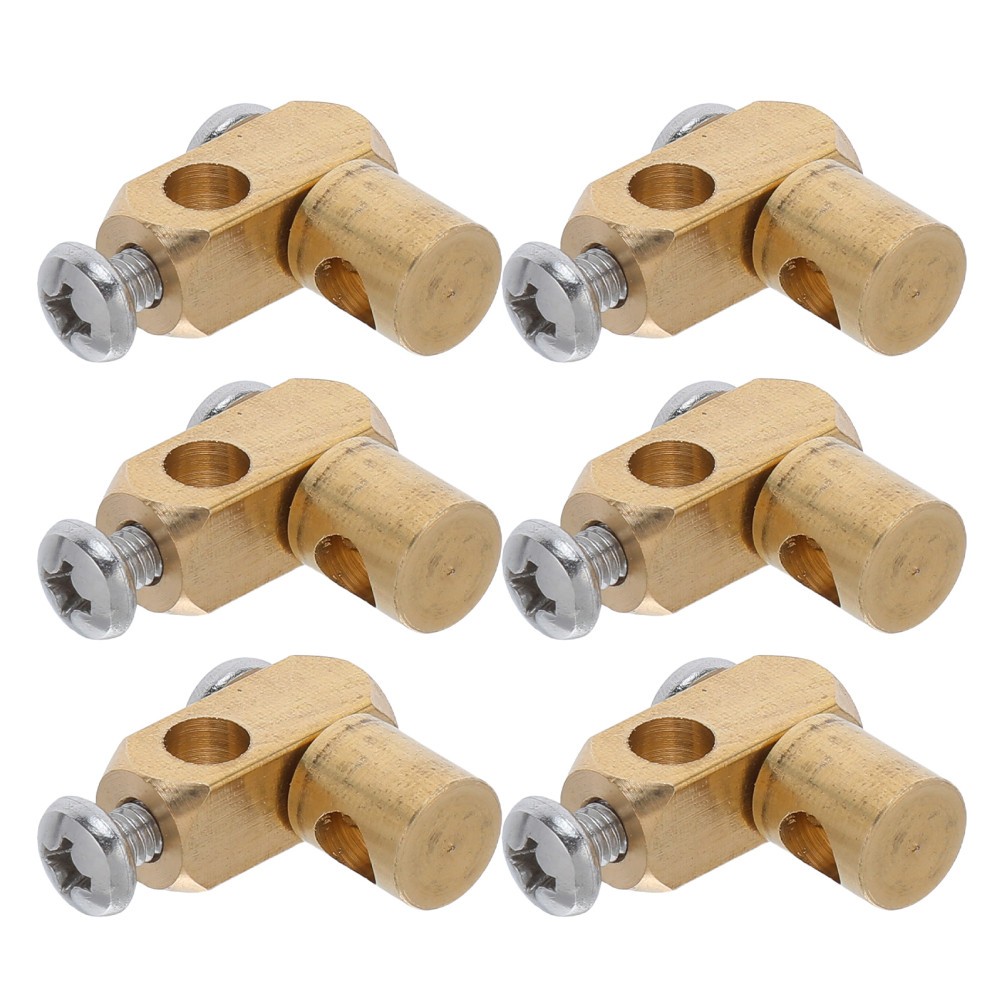 6Pcs Durable Brass Basin Joint Connector for Universal Sink Repair