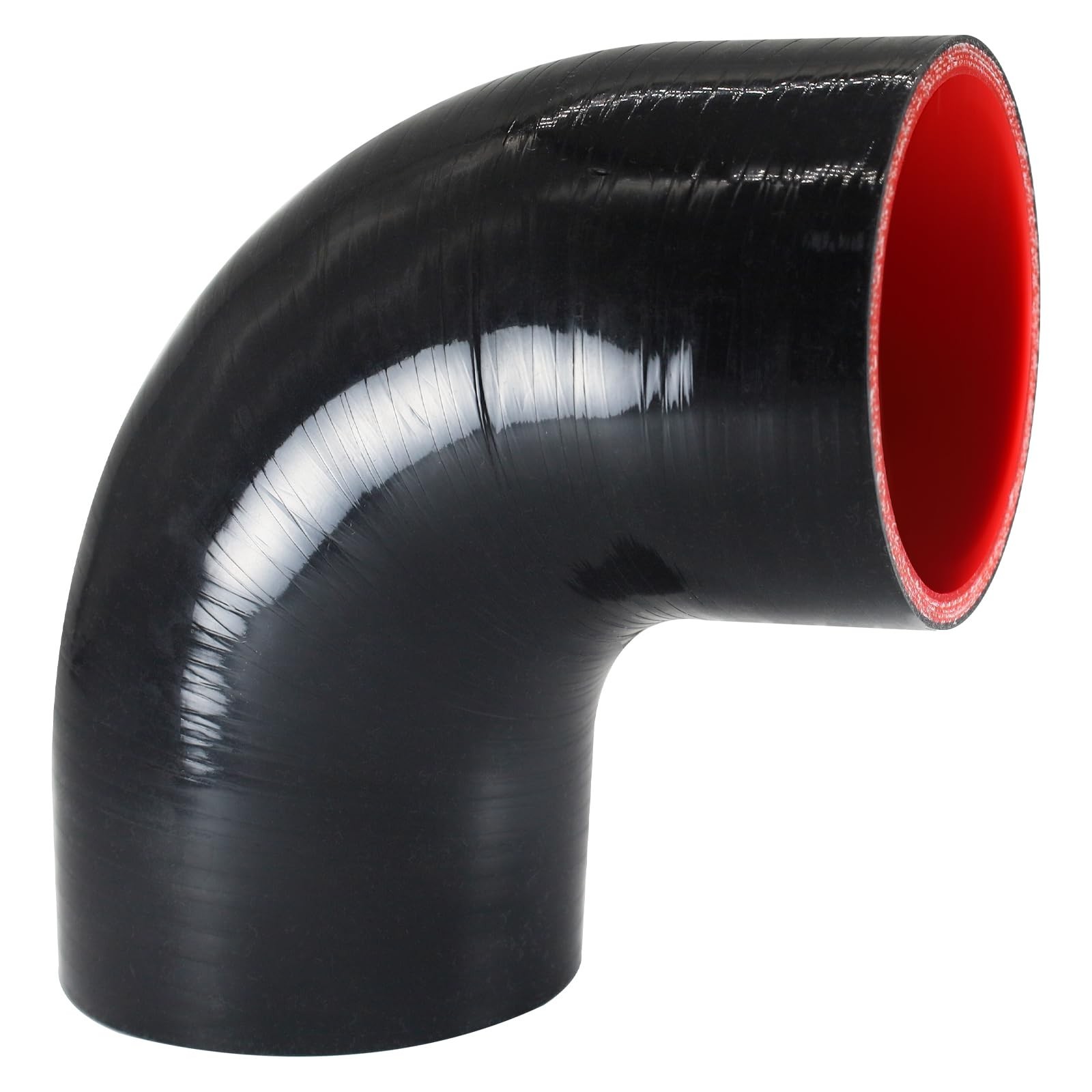 90 Degree Elbow ID 3” (76mm) Silicone Hose Coupler, Reinforced 4-layer Wall …