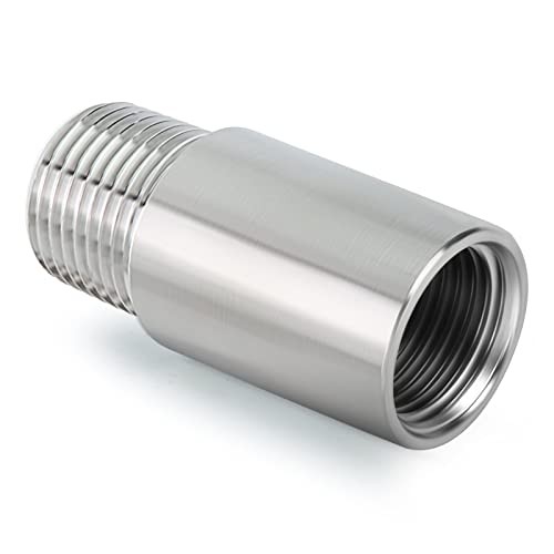 2PCS Stainless Steel Pipe Fittings, 1/4″ 1/4″ (M x F)NPT 2Pcs 2″ (50mm) Length