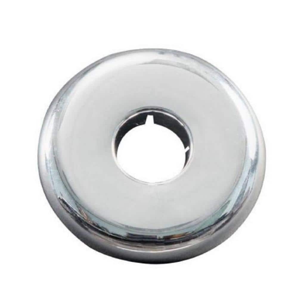 1/2 in. x 2.5 in. Copper Tube Chrome-Plated Floor and Ceiling Plate (20-Pack)