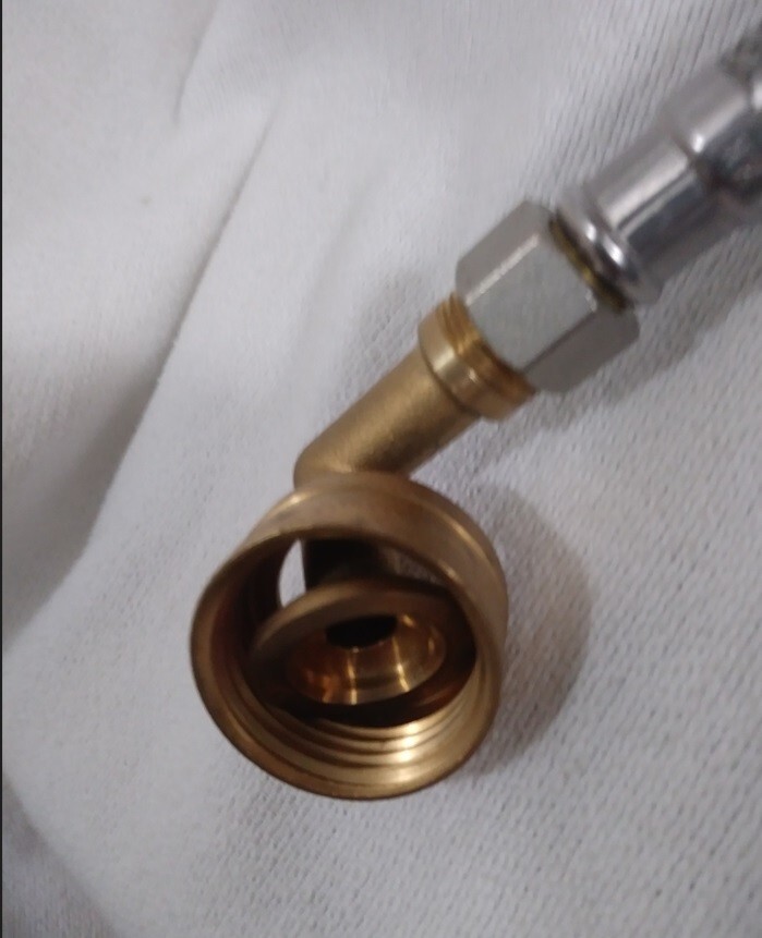 72″ SS Dishwasher Water Supply Line Connector 3/8″ Comp X 3/8″ (#546983)