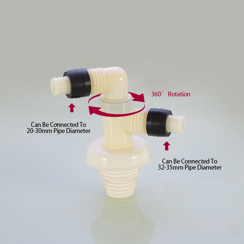 Adapter Pipe Washing Machine Connector Hose Splitter Water Drain Home Laundry