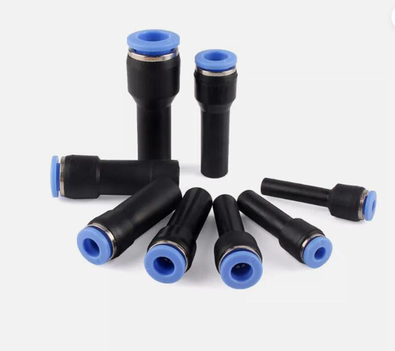 6mm/8mm/10mm/12mm Push Fit Stem Reducer Pneumatic Hose Tube Fitting Connectors