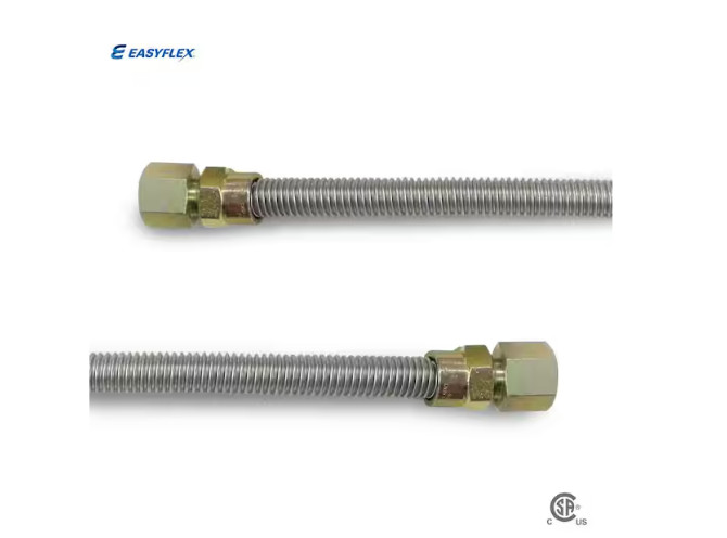 EasyFlex 1/2 in. FIP x 1/2 in. FIP x 48 in. Stainless Steel Gas Connector