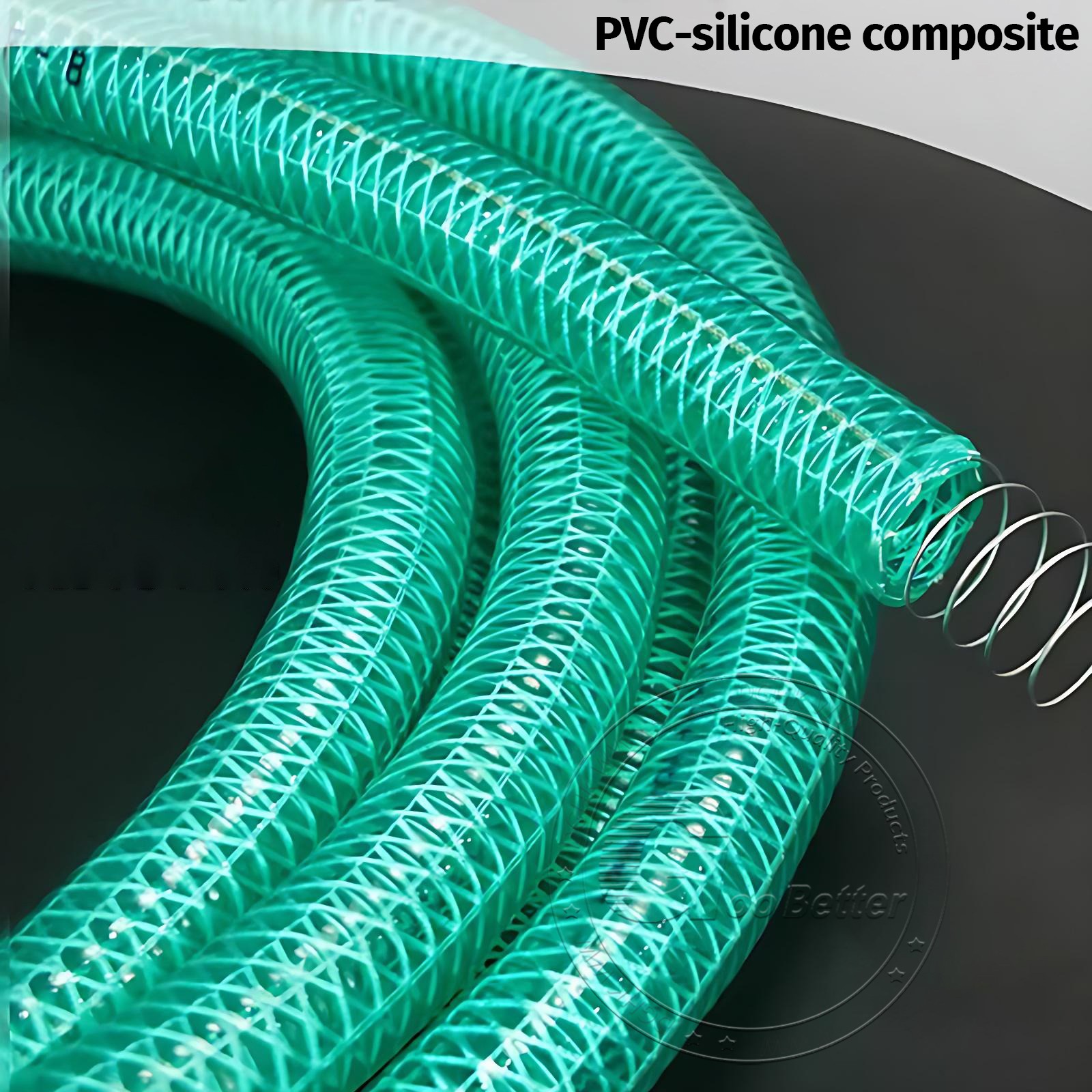 Heavy Duty Braided Wire Reinforced Green Flexible PVC Hose Pipe – Water Fuel
