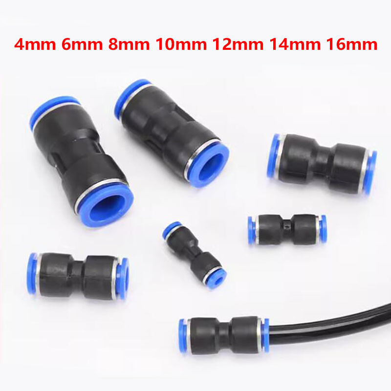 4mm – 16mm Nylon Pneumatic Straight Hose Tube Inline Push Fit Connector Air Line