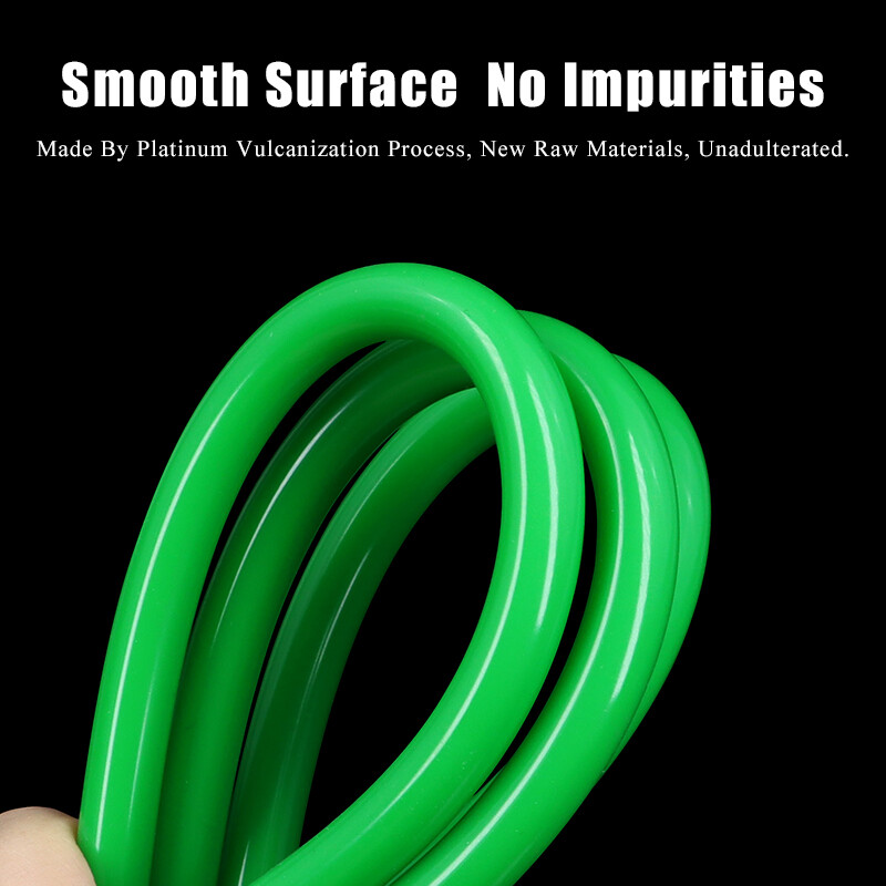 Green Silicone Tube Food Grade Beer Milk Flexible Hose Pipe Soft Rubber 1mm-25mm