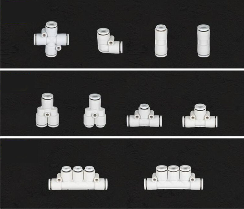 Pneumatic Female Push In Air Water Pipe Tubing Fitting Connectors Various Size