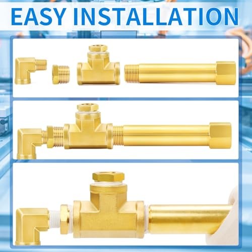 Brass Pipe Fitting, Long Nipple Pipe 3/4″ MNPT x 3/4″ FNPT 4″ Length(100MM)