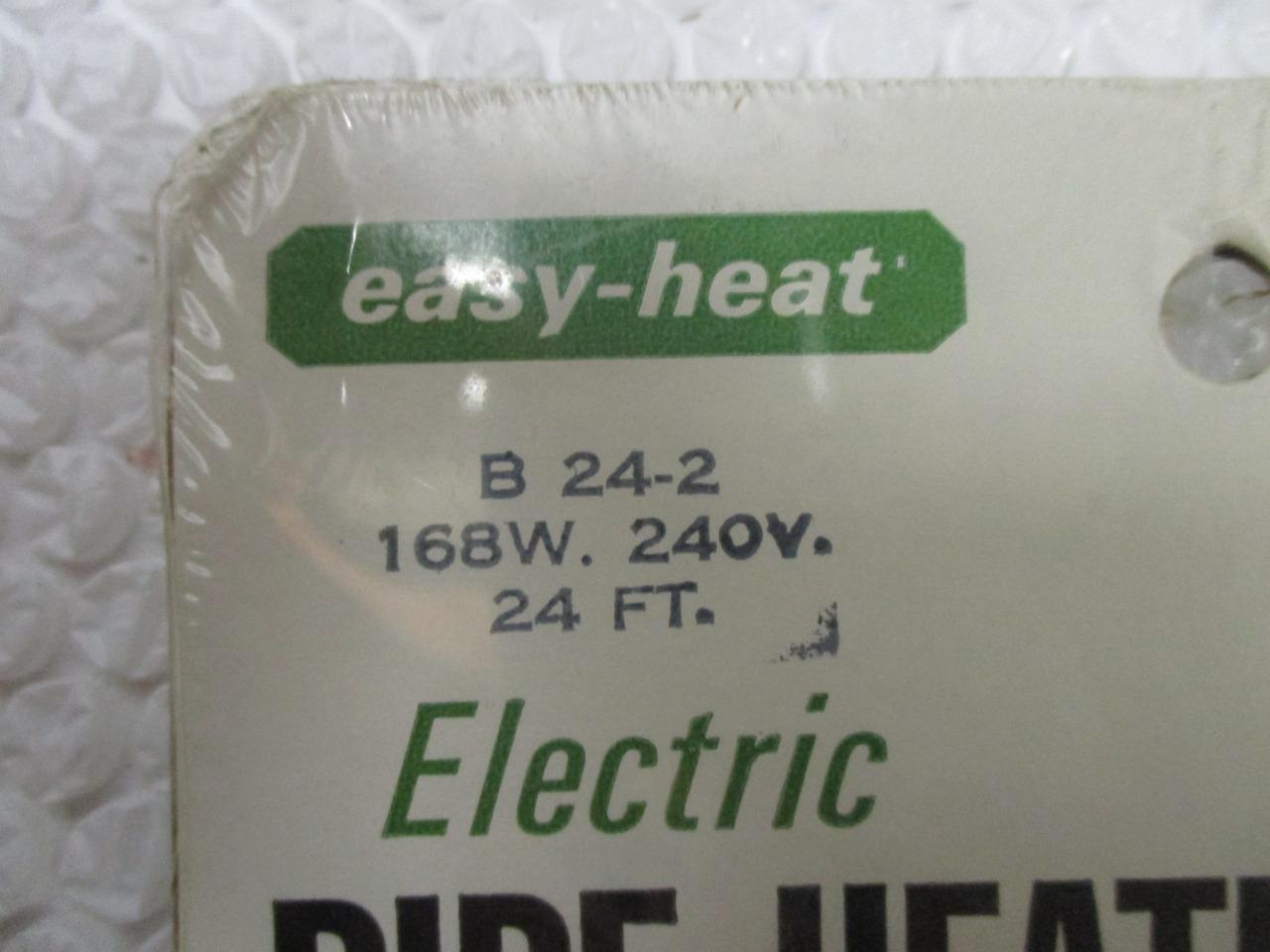 Easy-Heat Electric Pipe Heating Cable B-24-2 168W 240V 24′