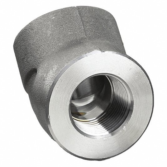 Various Sizes of 45 Degree Elbow Female NPT Threaded Forged Steel Class 3000 GAV