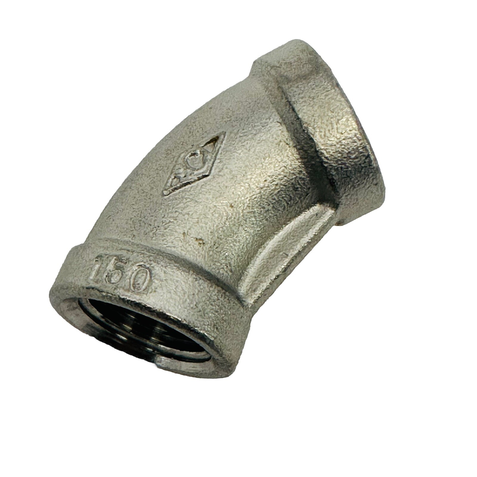 (LOT OF 14) 45º ELBOW 3/8″ 316 STAINLESS STEEL NPT THREADED
