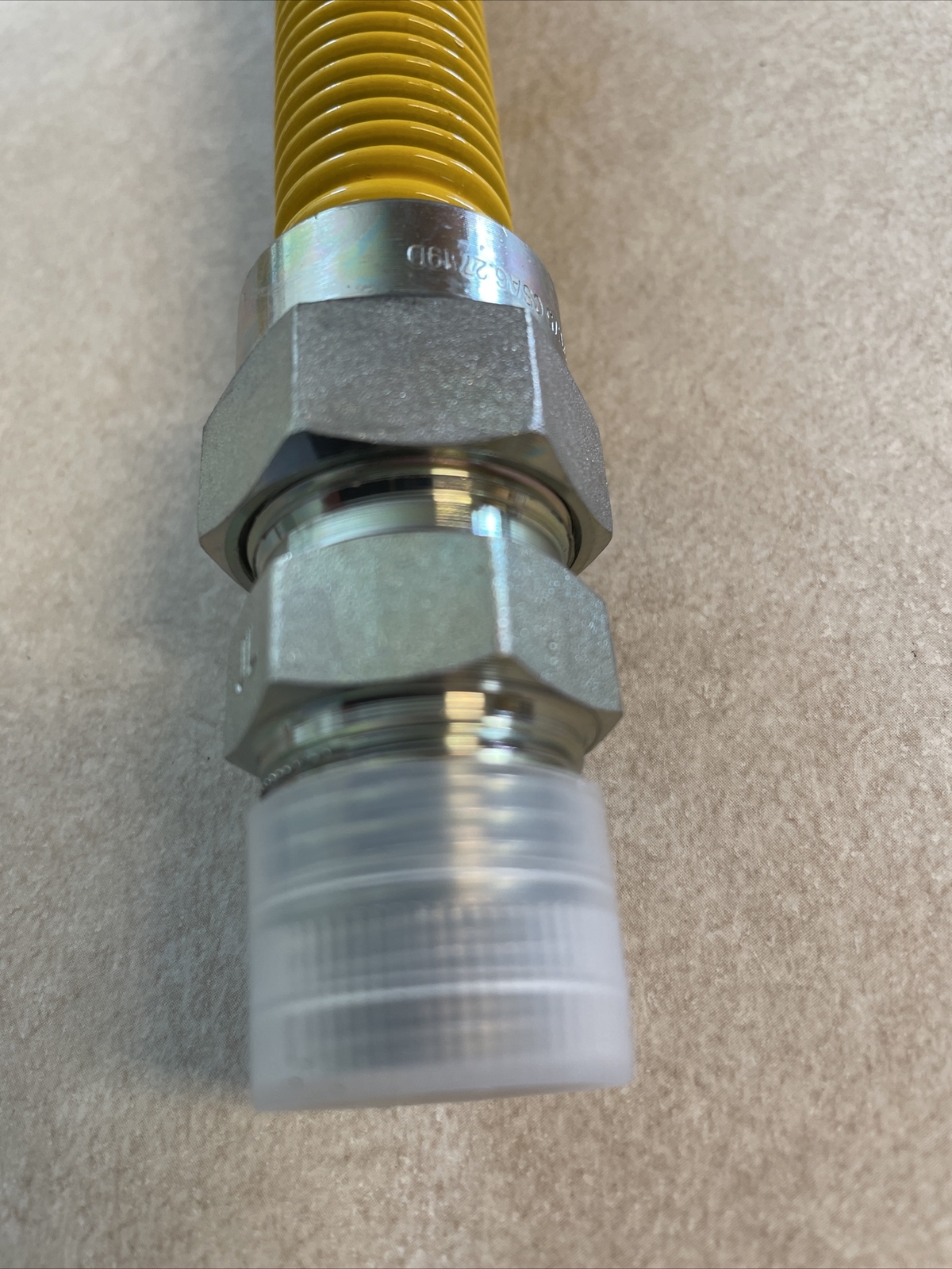 5/8″ Gas Connector, Coated W/ Fitting, 1/2″ FIP x 1/2″ MIP x 24″ Stainless JONES