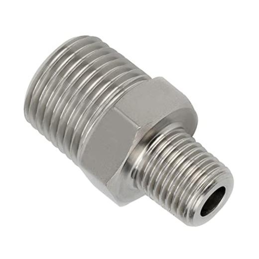 Yoebor Stainless Steel 304 Reducing Hex 1″ Mnpt x 3/8″ Mnpt 1 Reducing Nipple