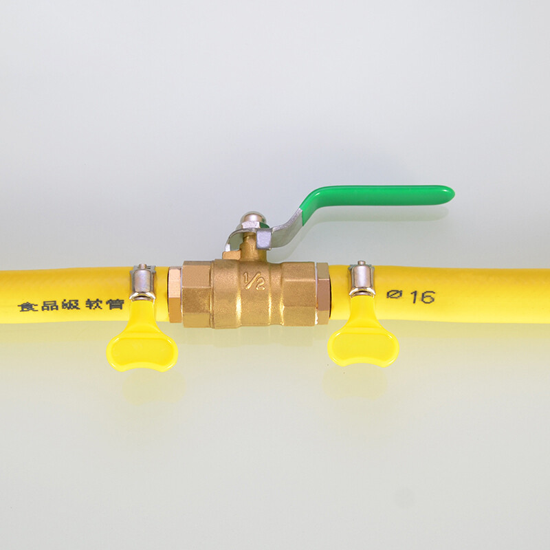 Brass Ball Valve Male Female Thread Hose Barb Water/Air Gas Fuel Line Shut-off