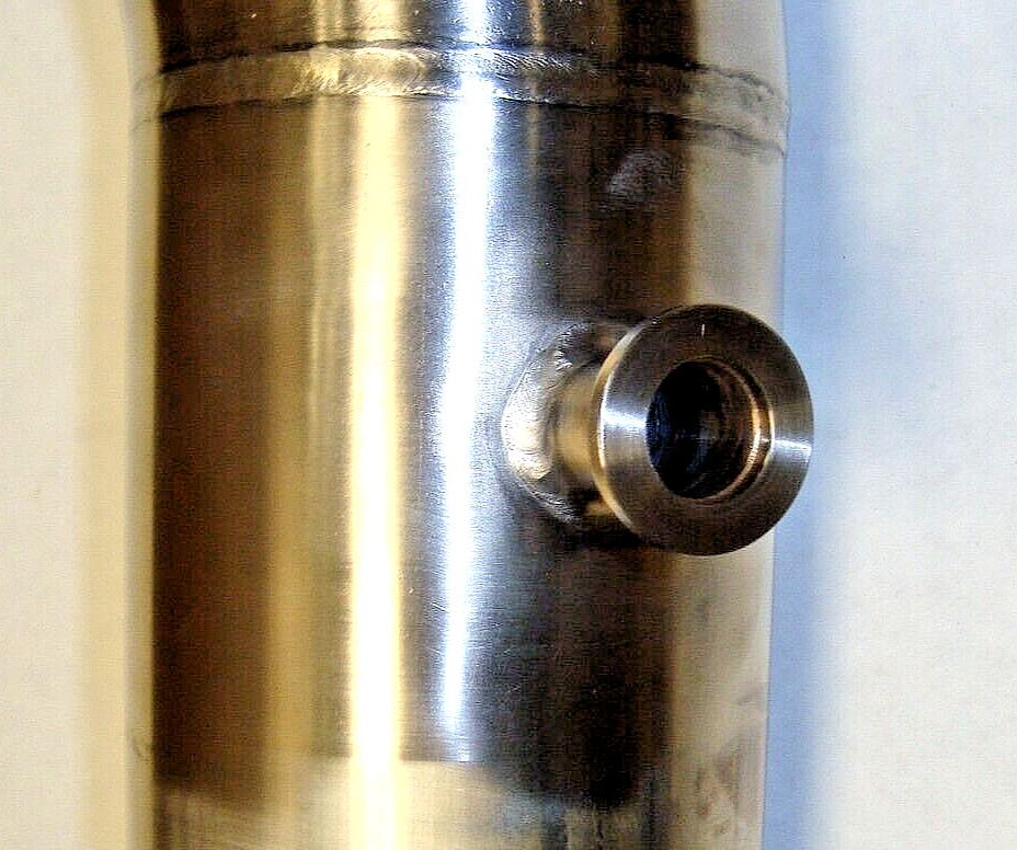 4 inch 304 SS Tube, w/ ISO 100, ISO 160 fittings, and NW 16 fitting, NEW