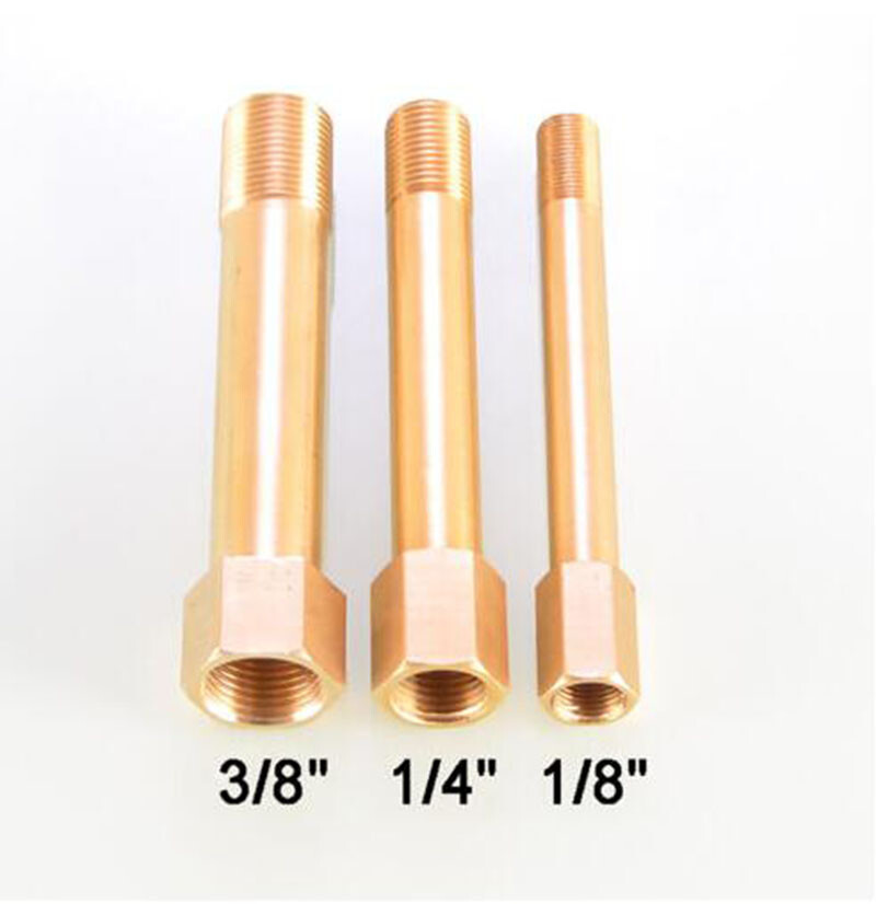 Male To Female Brass BSP Thread Extension Connectors Pipe Fitting 1/8″ 1/4″ 3/8″