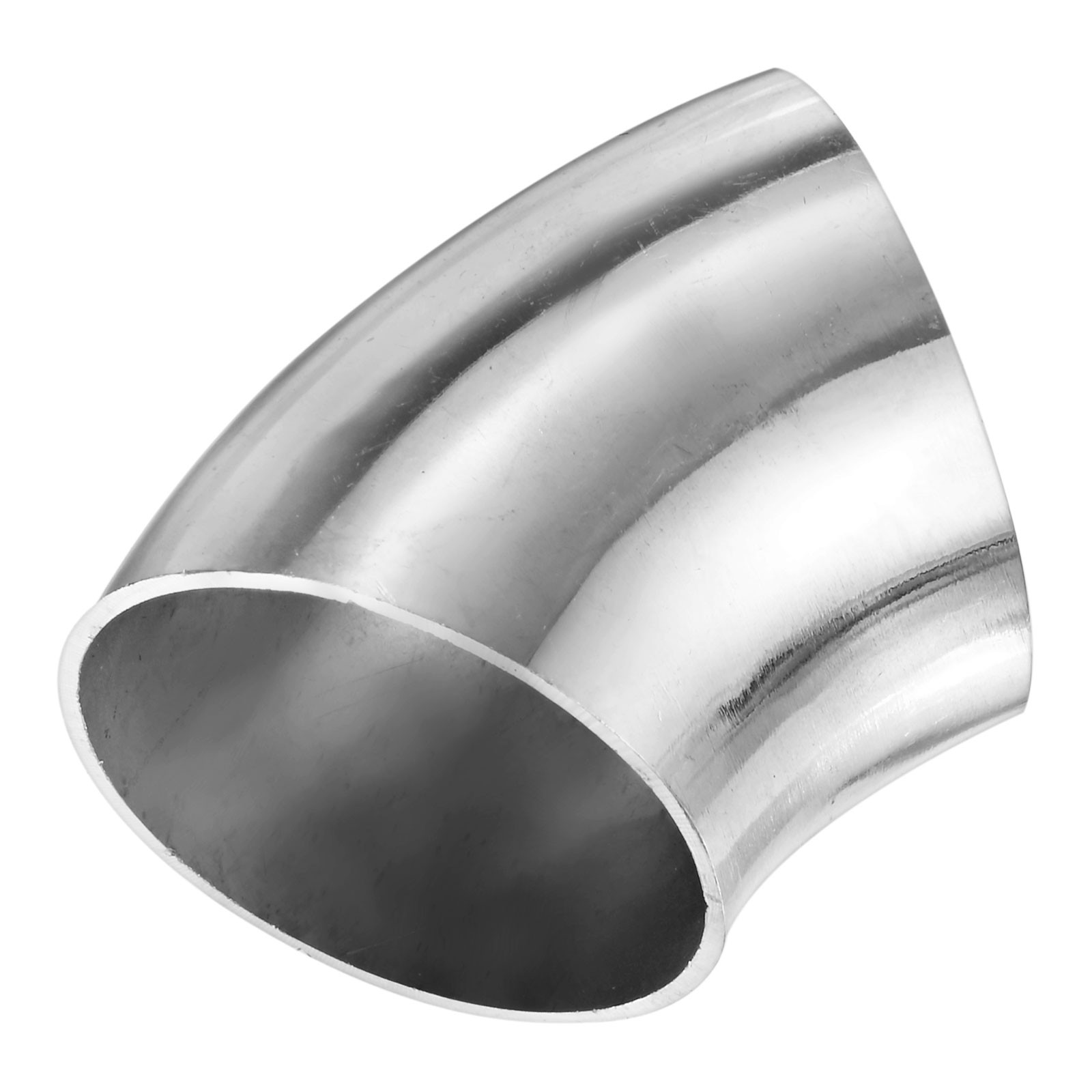 2-Pack OD 1.8 Inch 45 Degree Mandrel Bend Elbow, Thicken 1.5 mm Height 55 mm