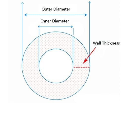 304 Stainless Steel Tube 4mm ID 6mm OD 1mm Wall 6mmx1mmx250mm Length 250mm