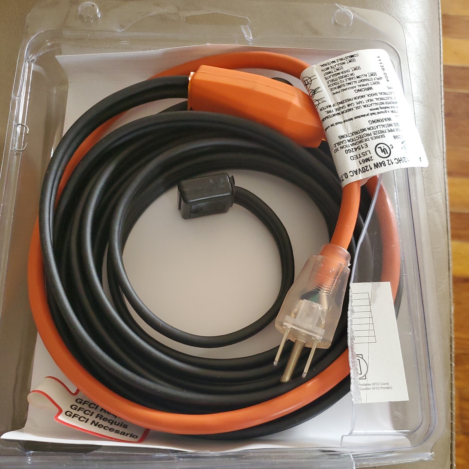 New In Package Frost King 12’ Electric Water Pipe Heat Tape Cable Kit No Freeze