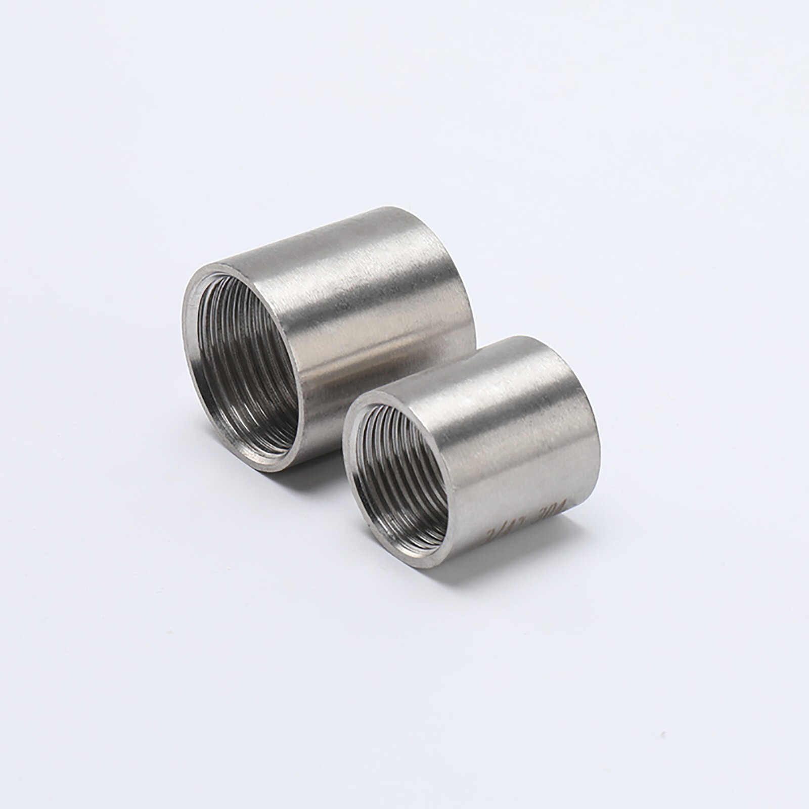 Stainless Steel Pipe Fittings BSP Threaded Adapter Full Socket Coupler Connector