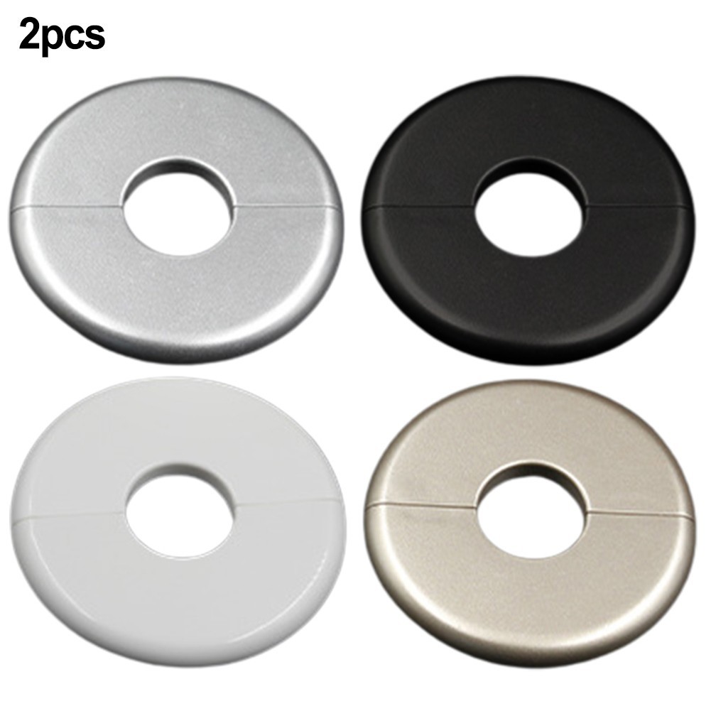 2Pcs Radiator Pipe Cover Collar 2.7 Dia 15mm Hole Slide Over Existing Pipe New