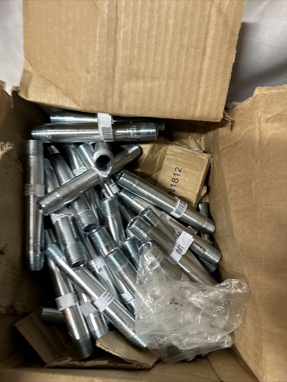 Qty:50 Legend Valve 356-070 Platinum Series Galv. Steel Pipe Nipples 1/2″ x 6″