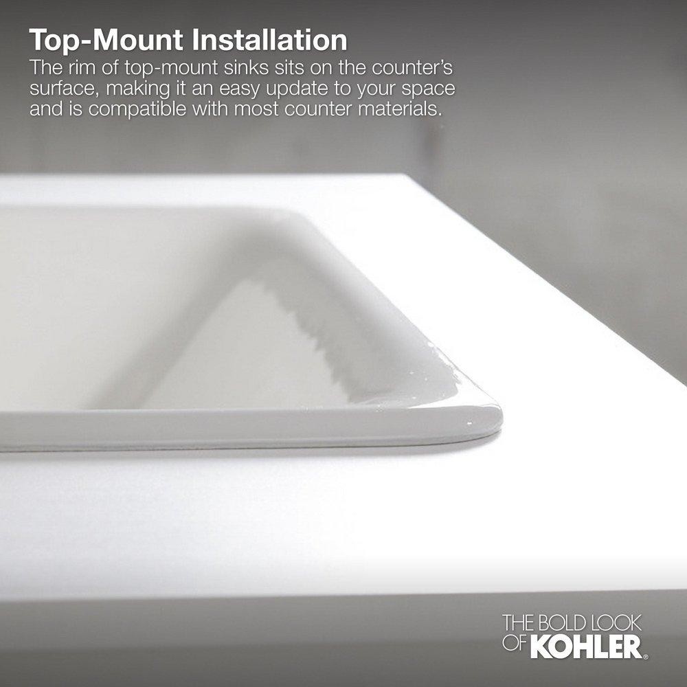 Kohler Caxton 21-1/4 x 17-1/4 Oval Undermount Bathroom Sink, White