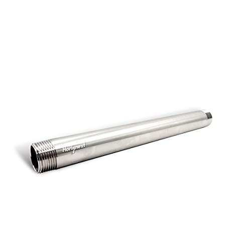 stainless steel 304 pipe nipple npt 1” male threaded NPT 1″ – 12 inch length