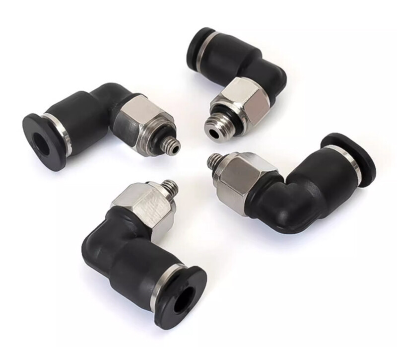 Pneumatic Push In Fitting Air Water Pipe – 90° Male Elbow Stud 3/4/5/6/8/10 mm