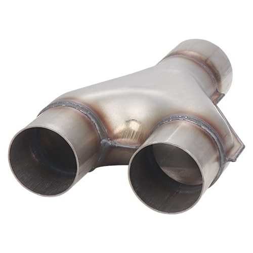 Stainless Steel Y Pipe 2.5 Inch ID Single to 2.25” Inch ID Dual Exhaust