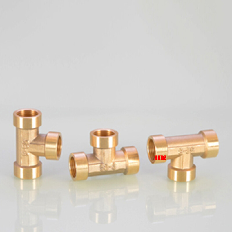 Brass BSP Pipe Fittings T-Shape Equal/Female Thread Tee Connector Tube Adapters