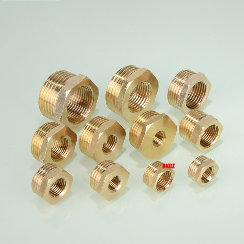 1/8″ ~1″ BSP Brass Reducing Hexagon Thread Fittings Bush Male To Female Adaptor