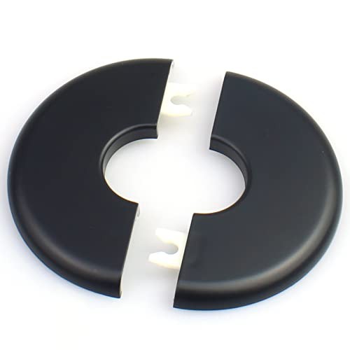 2 Pcs ID 1.0 Inch ABS Wall Split Flange Self-Adhesive Tape Round BL-1.0 INCH-2