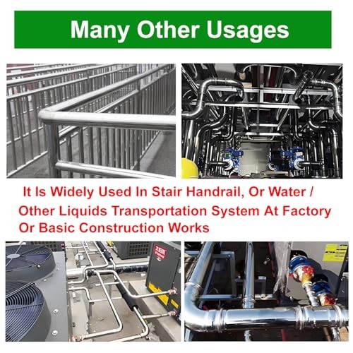 3″ 90 Degree SS304 Mandrel Bend Elbow (4 Pack) – Stainless Steel 3in 4 Pack