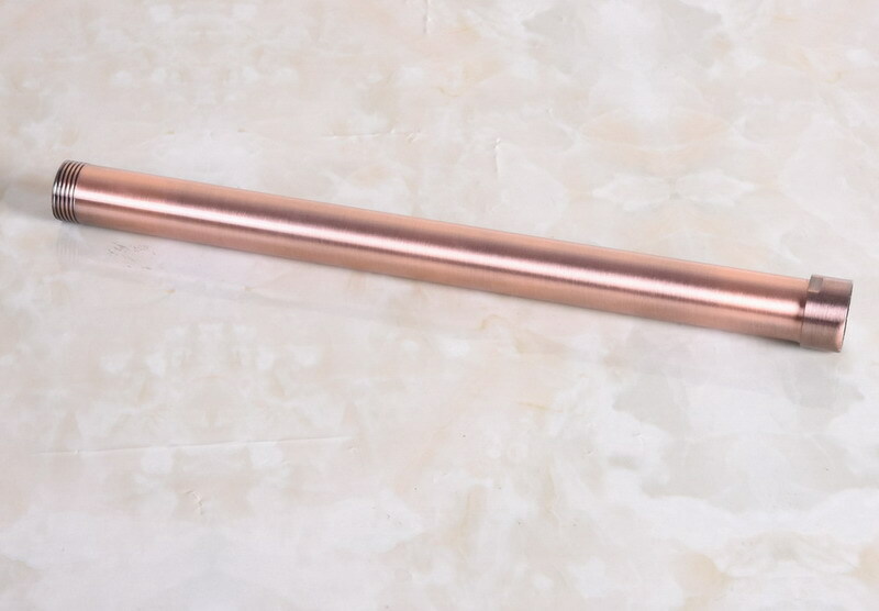 Antique Red Copper Extension Tube Pipe Rod For Rain Shower Faucet Set Zba702