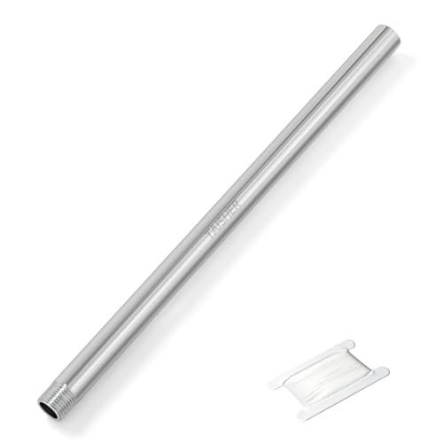 1PCS Stainless Steel Pipe Fittings, 1/2″ (M x F)NPT 1Pcs 12″ (300mm) Length