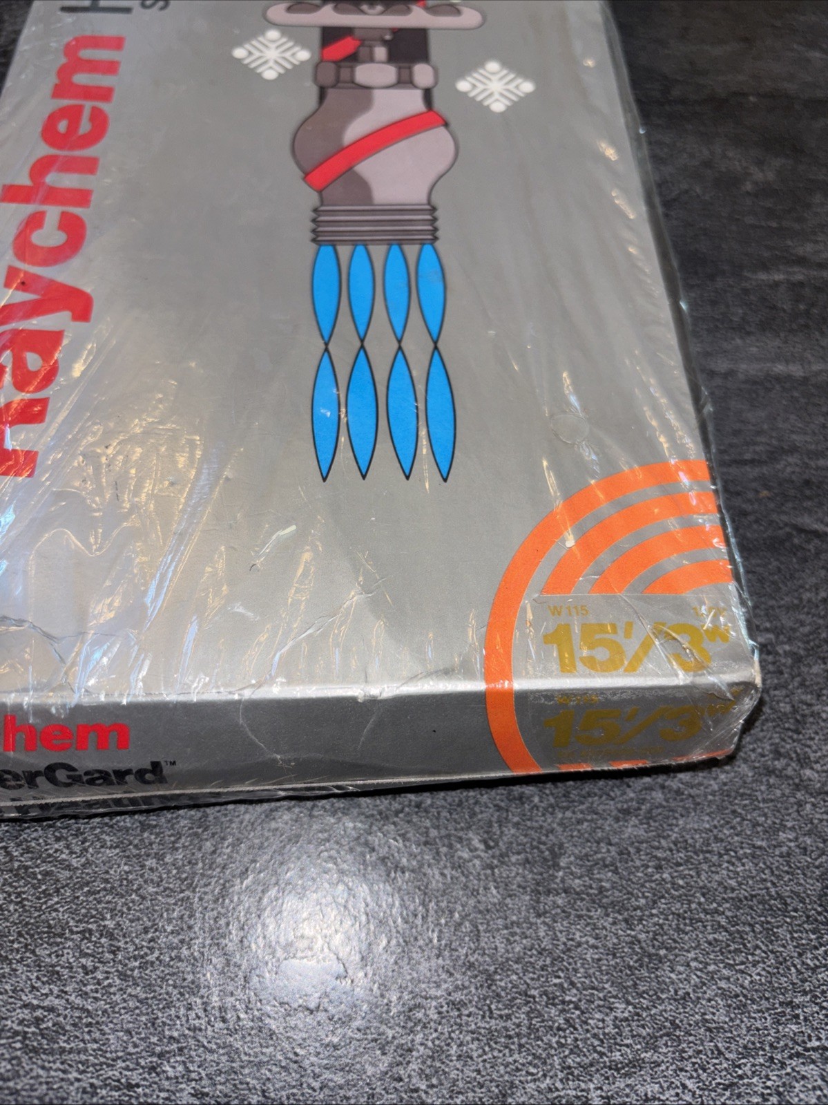 NEW Raychem Wintergard Pipe Heating Cable LC1C-RTU 120V, W115, ( 15 Feet ) LOC T