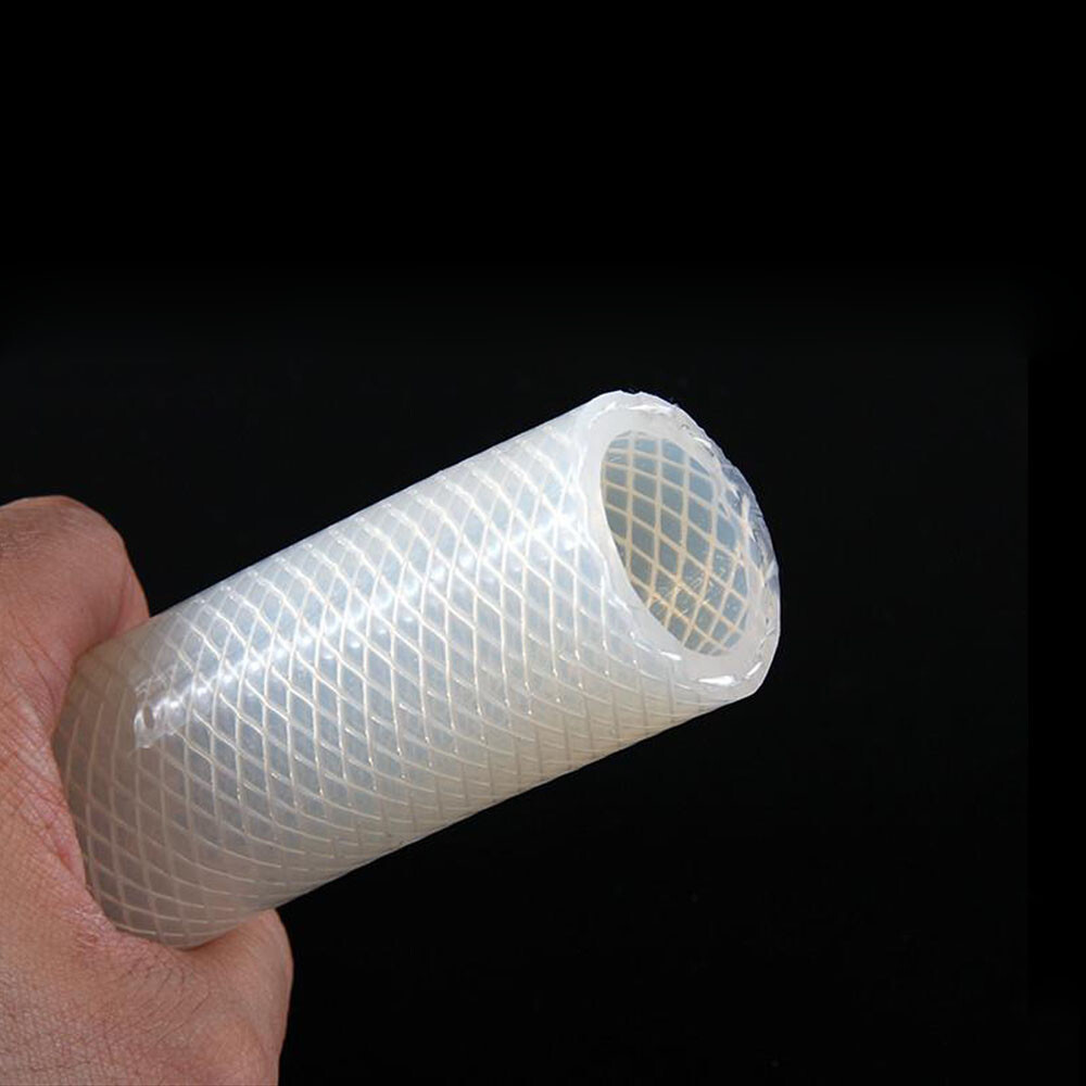 Silicone Tube Hose Pipe Clear Braided Tube Reinforced Water Liquid Oil 4mm-50mm