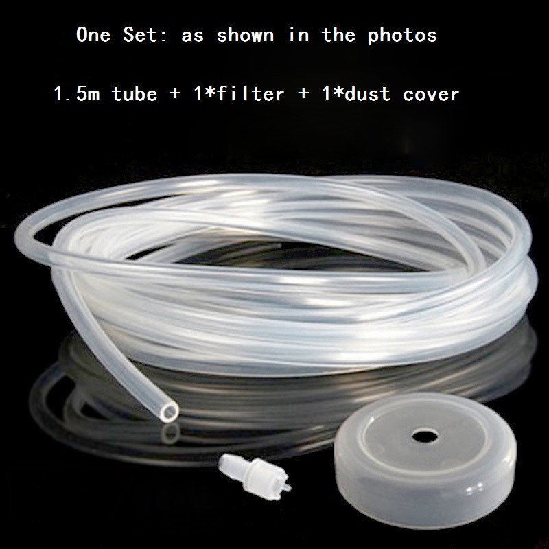 1.5m Tube Filter Dusty Cover Set Silicone Pipe Tea Water Air Pump Hose Connector