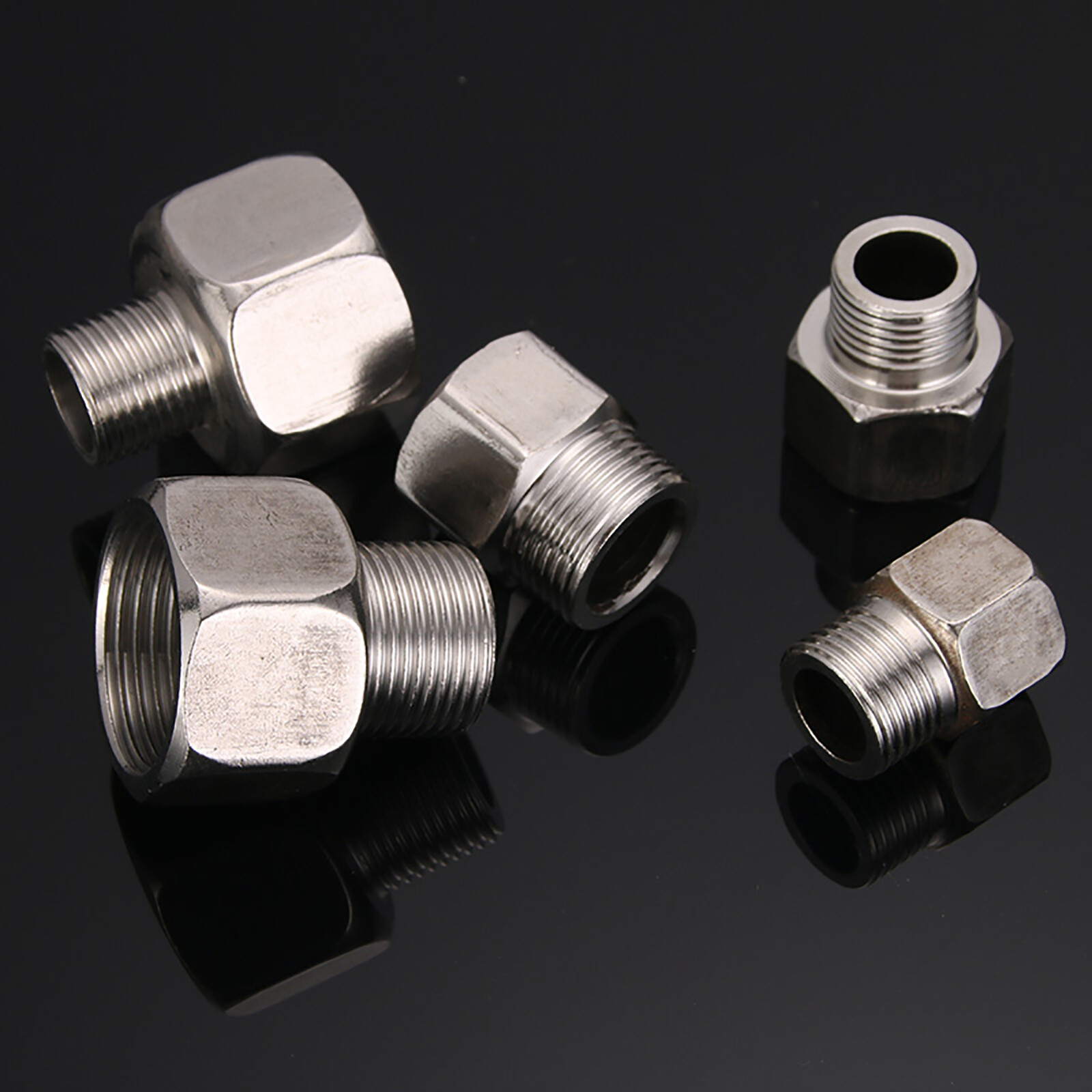BSP Female to Male Stainless Steel Reducer Pipe Fitting Water Adapter Connector