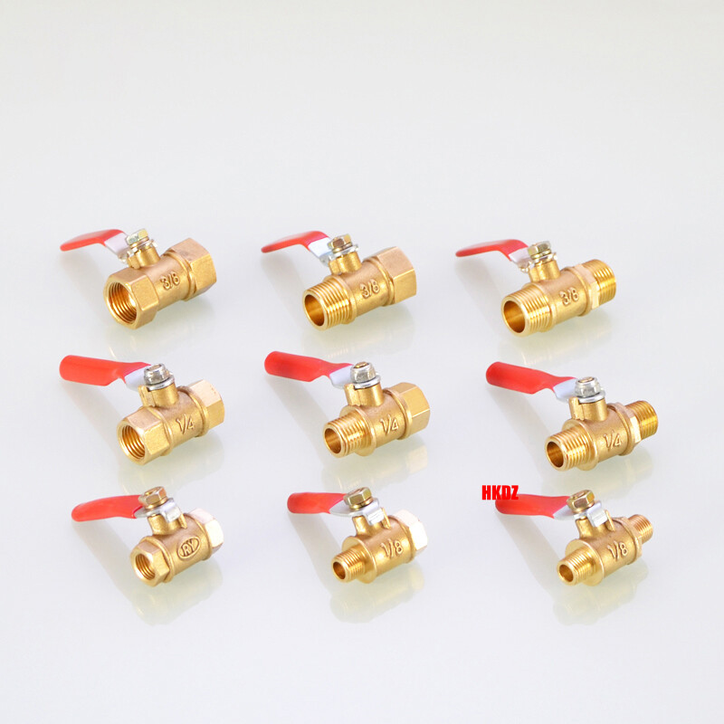 Brass Lever Ball Valve BSP Male Female Thread Shut-off Tap Switch 1/8″ 1/4″ 3/8″