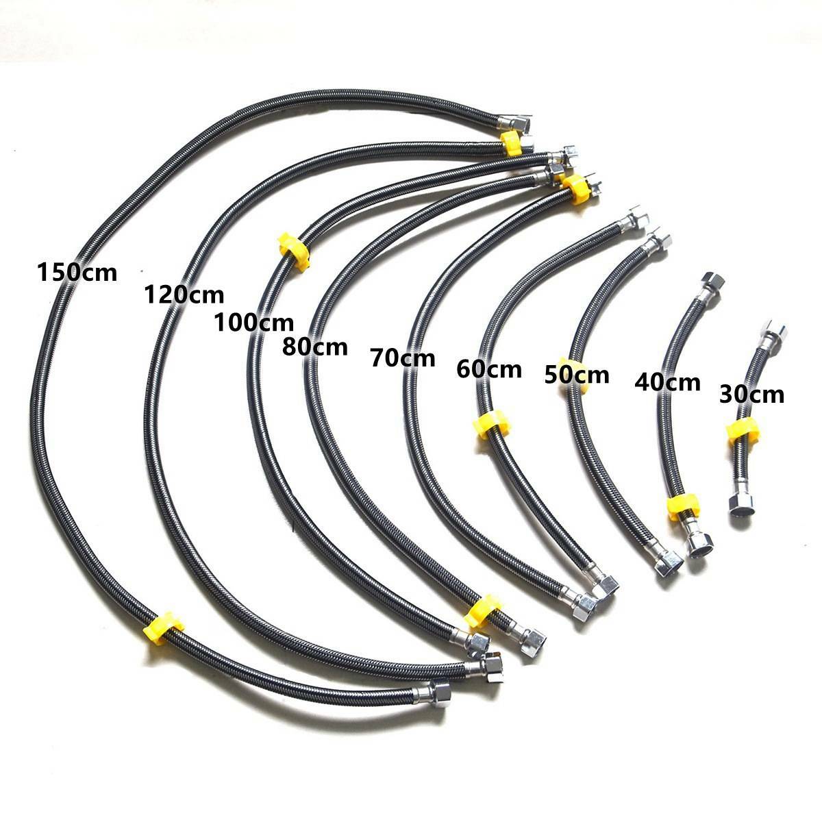 1/2 DN15 Stainless Steel Woven Plumbing Hose Water Pipe For Faucet Bathroom
