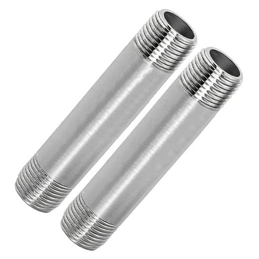 304 Stainless Steel Nipple Pipe Fitting 3/4″ NPT(Male x Male) 4″ (100mm) Length