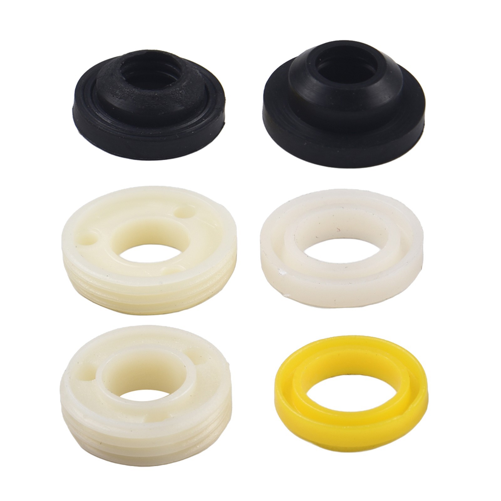 Secure Your Bathroom Set of 6 Nonslip Fixings for Seat with Rubber Gasket